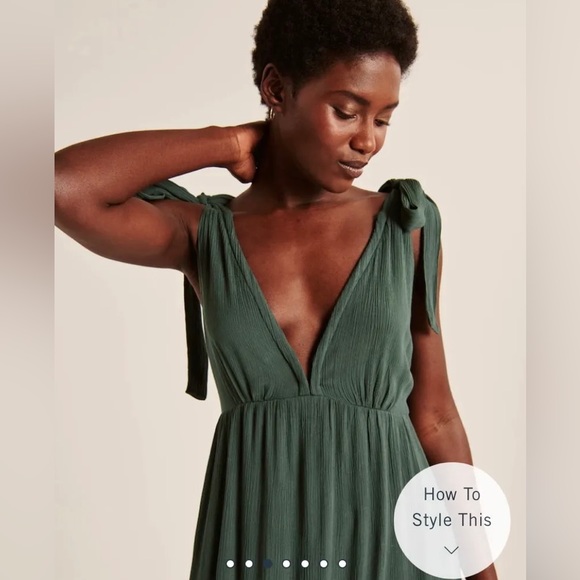Abercrombie Dress - Tie-Strap Babydoll Midaxi
Dress - X-Small - Picture 2 of 6